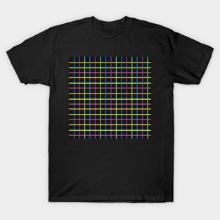 Black Rainbow Check T-Shirt